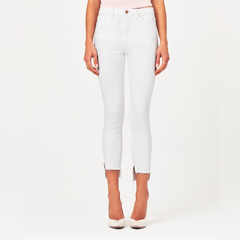 DL1961 Chrissy Ankle Ultra High Rise Instasculpt Skinny Jean in White Size 23